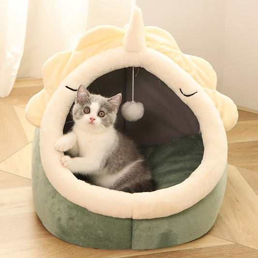 Cute Cat Bed Warm Pet Sofa Cozy