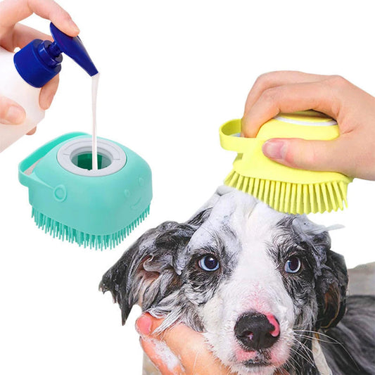 Soft Silicone Safe Bath Brush for Dogs and Cats